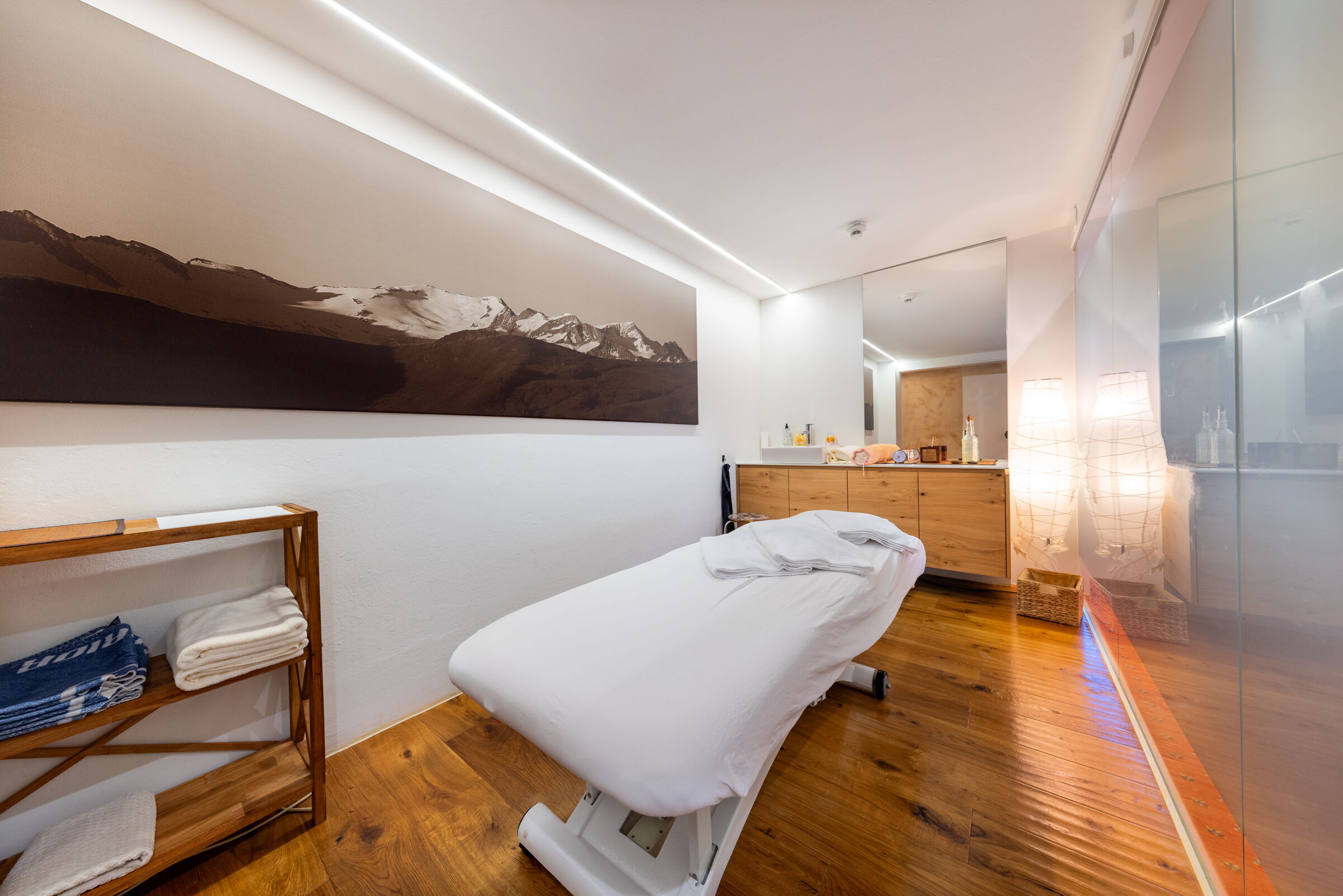 The massage area at the Nationalparkhotel Klockerhaus